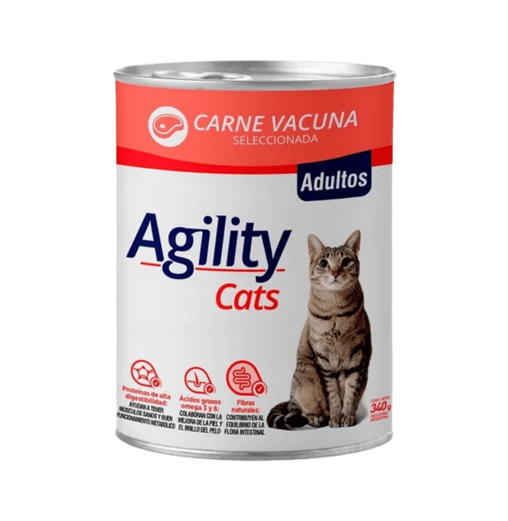 AGILITY LATA CAT CARNE 340GR