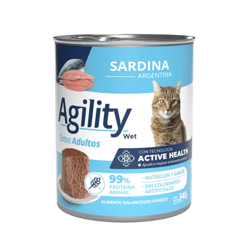 AGILITY LATA CAT SARDINA 340GR