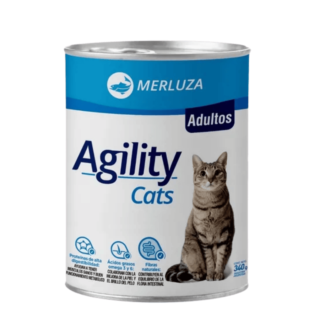 AGILITY LATA CAT MERLUZA 340GR