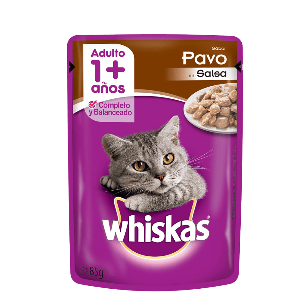 WHISKAS PAVO POUCH 85GR UD