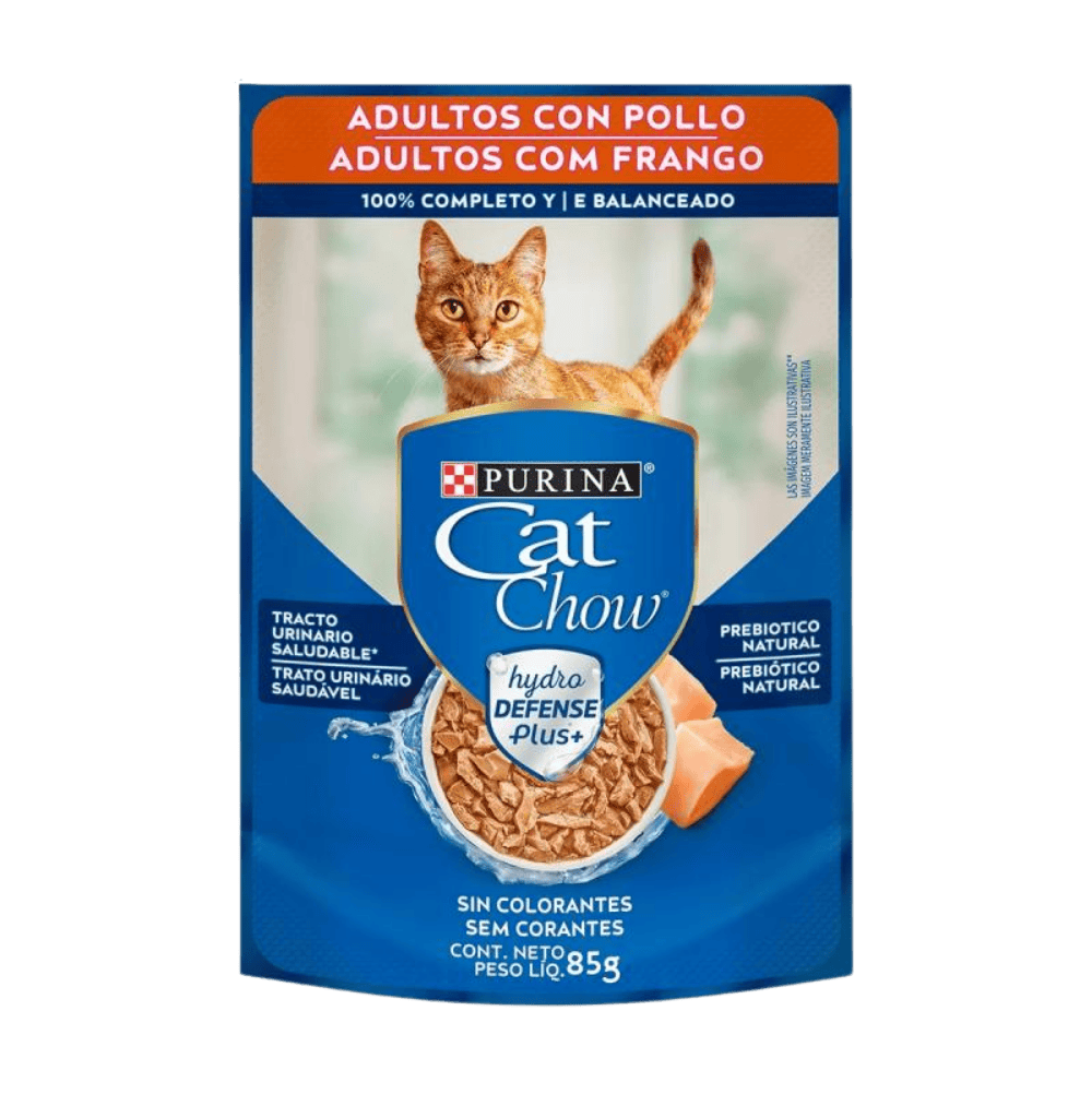 CAT CHOW POUCH GATOS POLLO 85GR