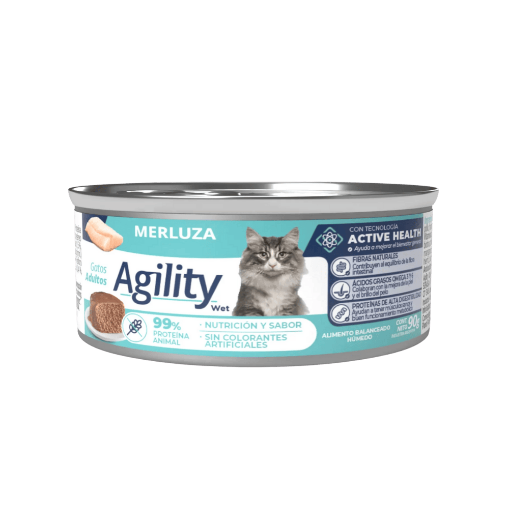 AGILITY CAT LATA MERLUZA 90GR