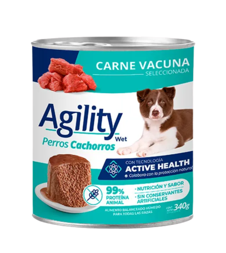 AGILITY LATA CACHORRO 340GR