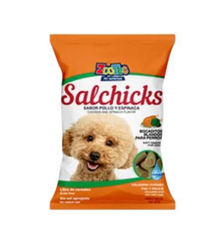 SALCHICKS POLLO Y ESPINACA EXHIBIDOR UD