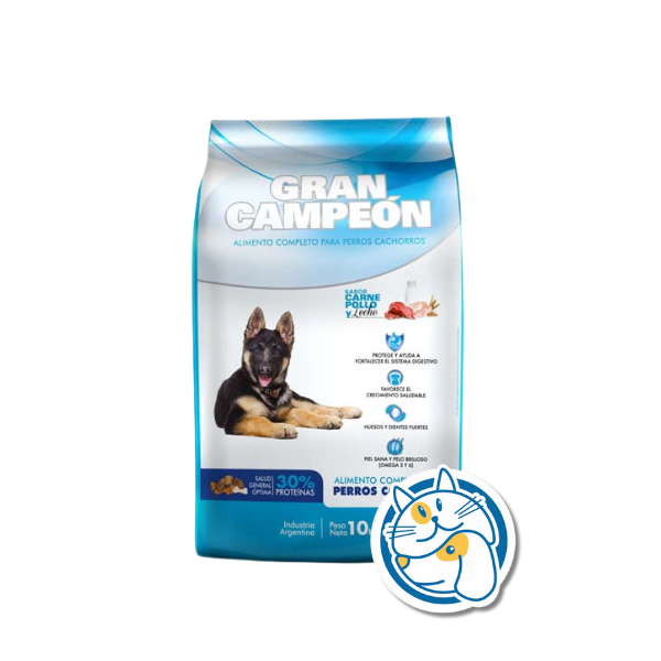GRAN CAMPEON CACHORROS CARNE, POLLO Y LECHE 10KG