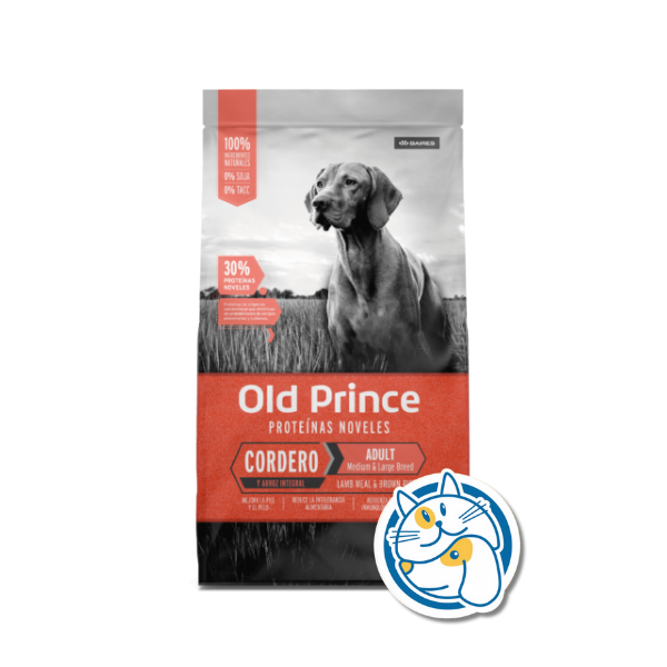 OLD PRINCE NOVEL CORDERO Y ARROZ ADULTOS MEDIUM & LARGE 3KG