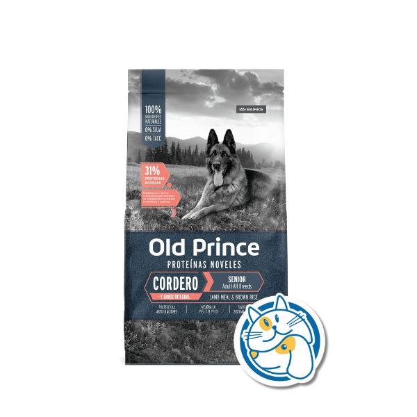OLD PRINCE NOVEL CORDERO Y ARROZ ADULTOS SENIOR 3KG