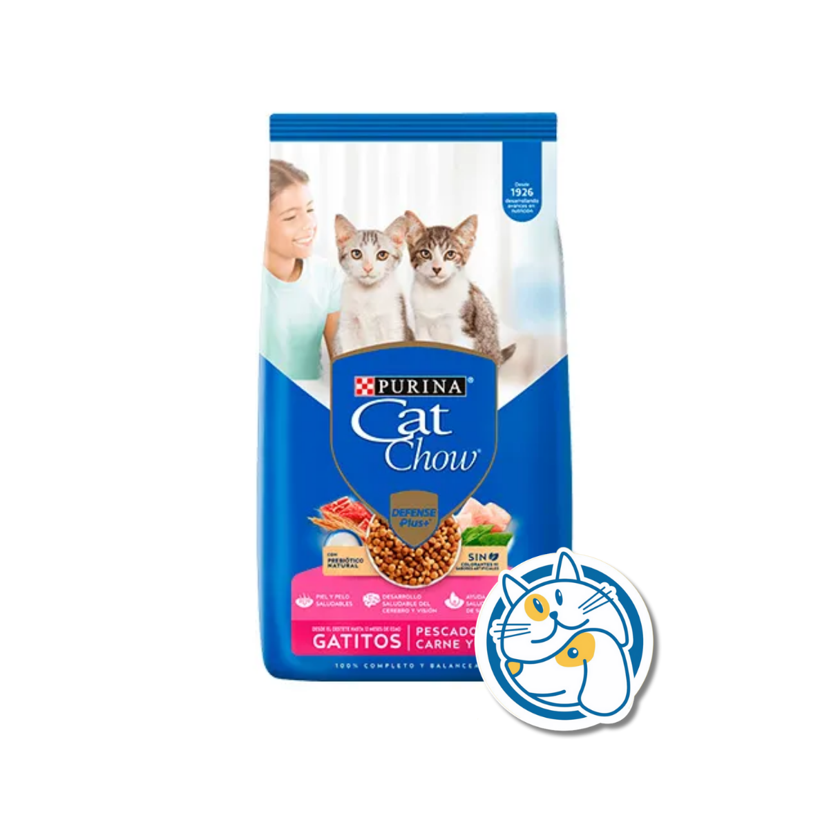 CAT CHOW GATITOS PESCADO, CARNE Y VEGETALES 15KG