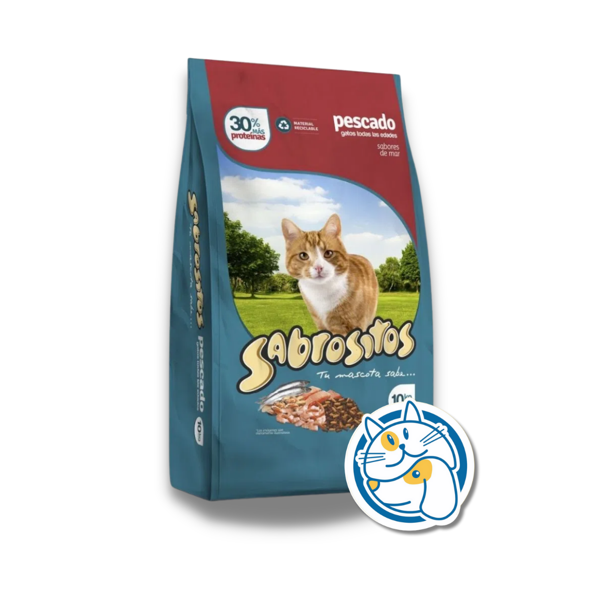 SABROSITOS GATOS ADULTOS PESCADO SABORES DEL MAR 10KG