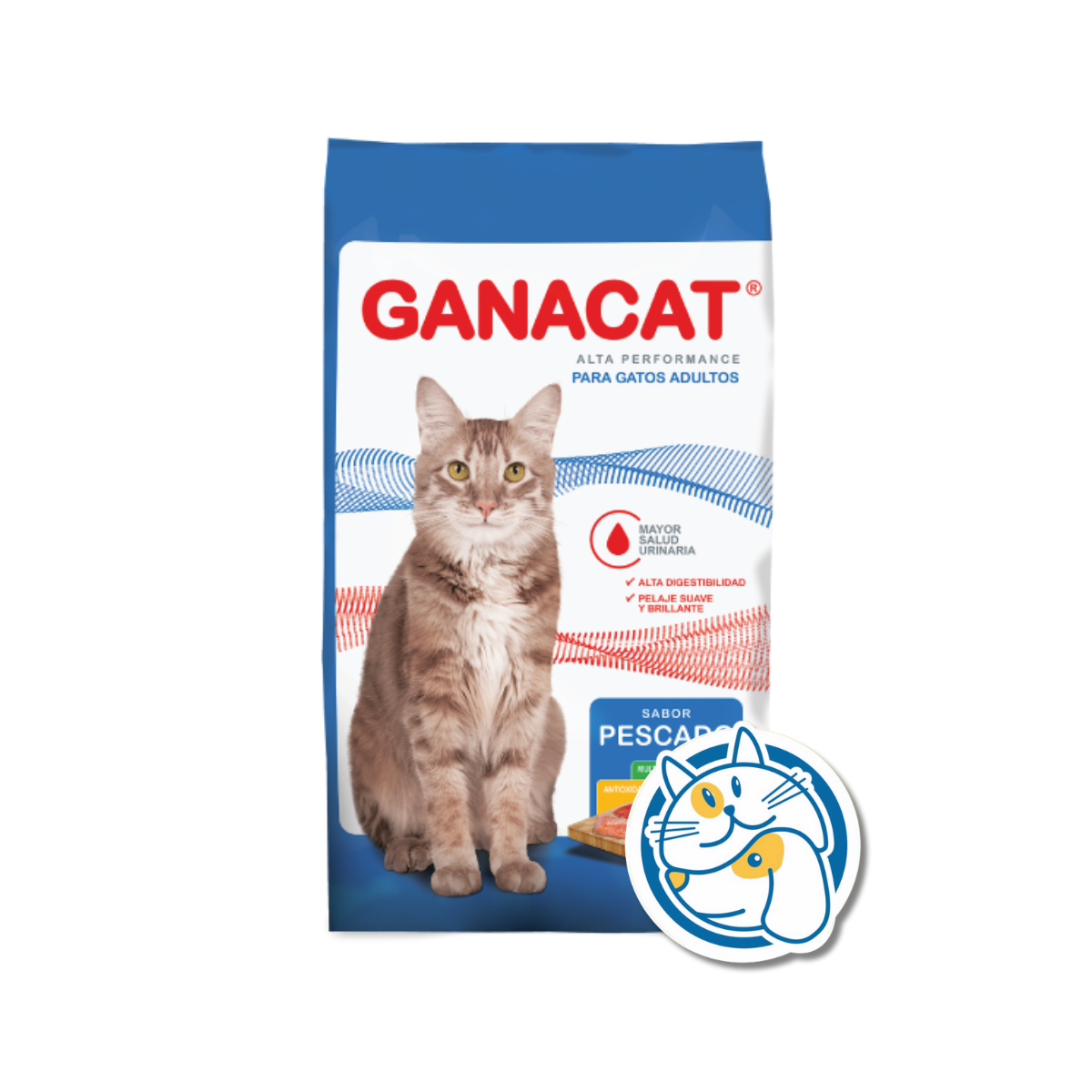 GANACAT GATOS SABOR PESCADO 10+1KG