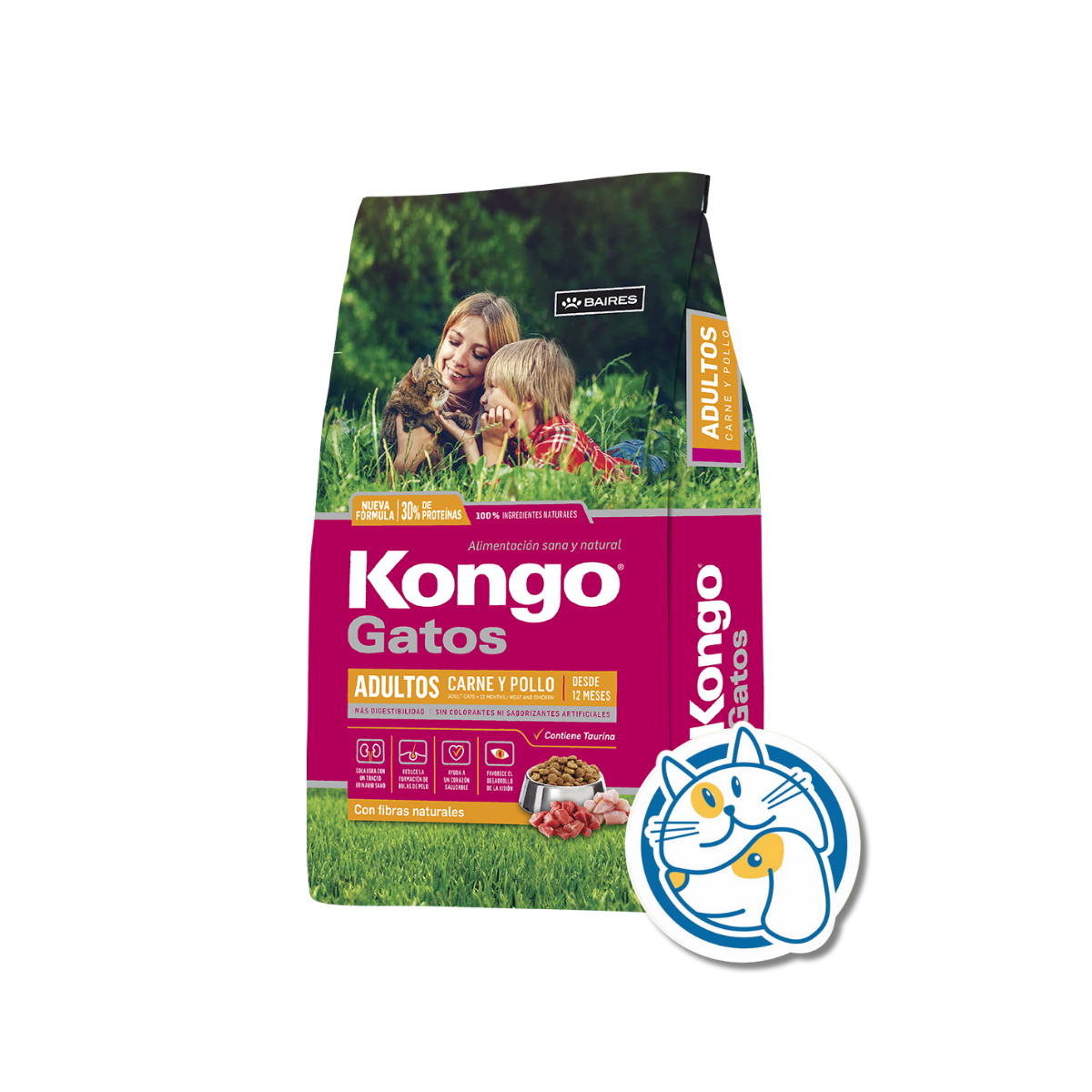 KONGO GATO CARNE Y POLLO 15KG