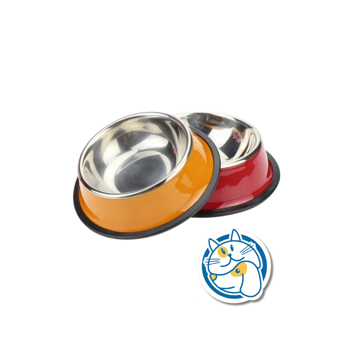 COMEDERO ACERO INOXIDABLE V/COLORES -15CM