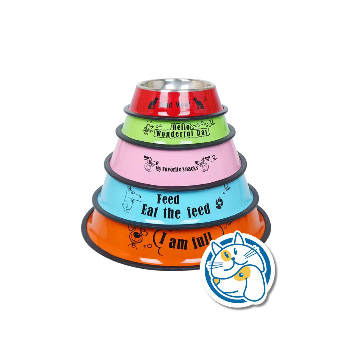 COMEDERO ACERO INOXIDABLE ESTAMPADO -18CM