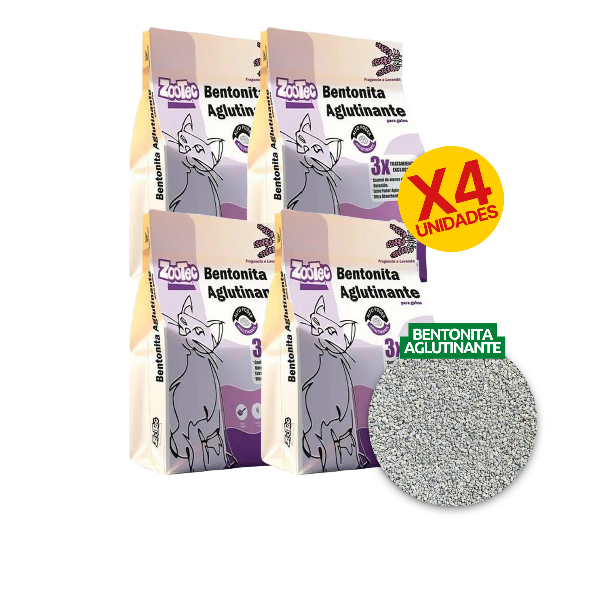 4 PIEDRA AGLUTINANTE LAVANDA X 4KG ZOOTEC