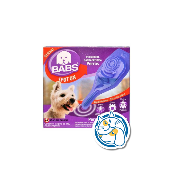 SPOT ON BABS PERRO 5 A 10KG X1.00ML