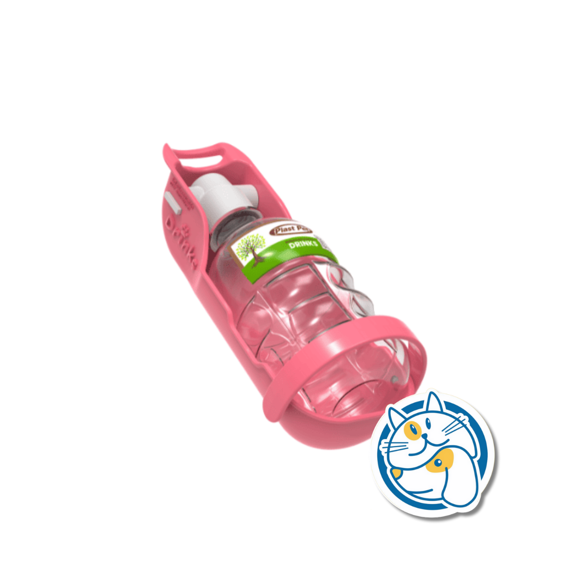 BEBEDERO PET DRINKS 300ML ROSA