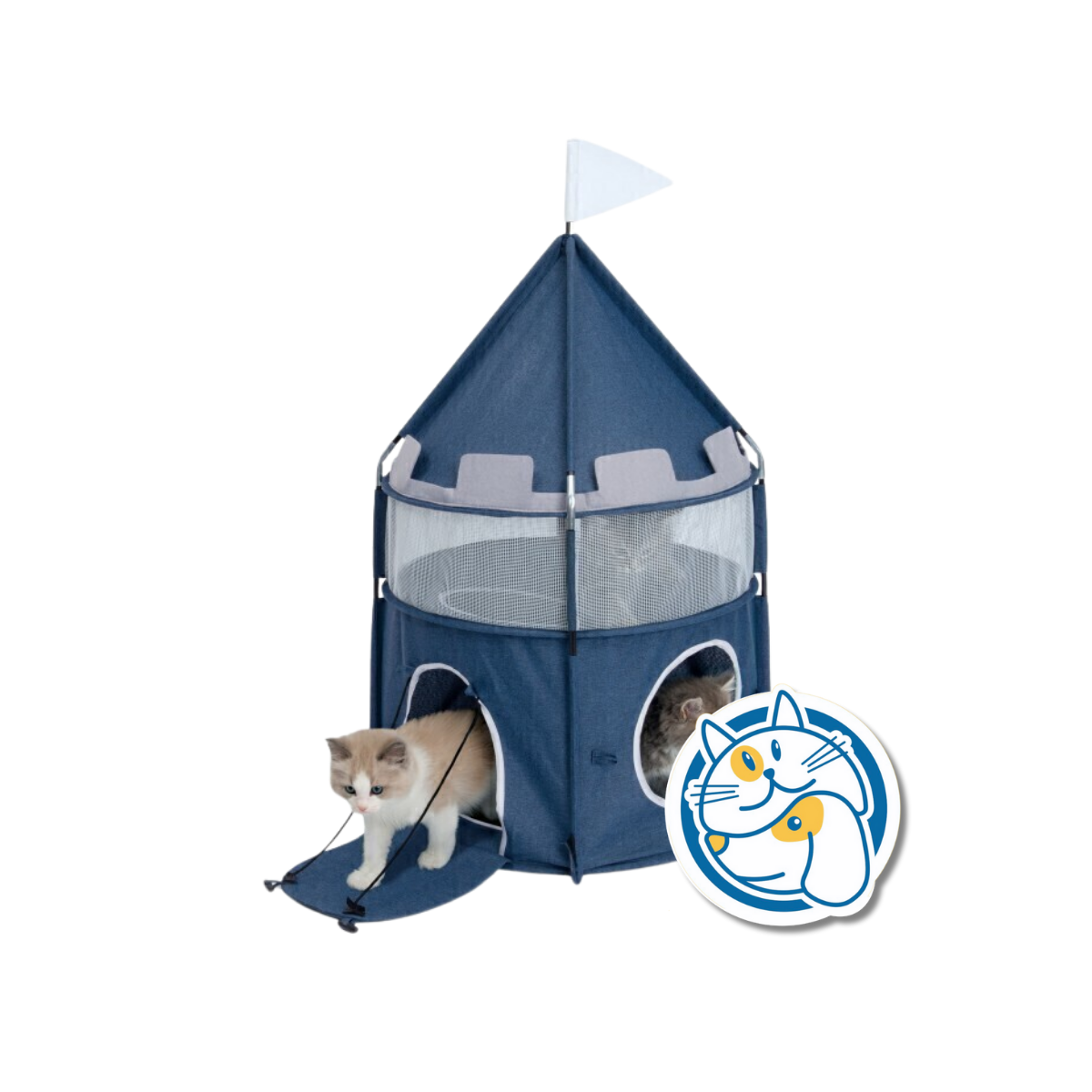 CATIT VESPER CASTLE - BLUE - 85 X 48 CM