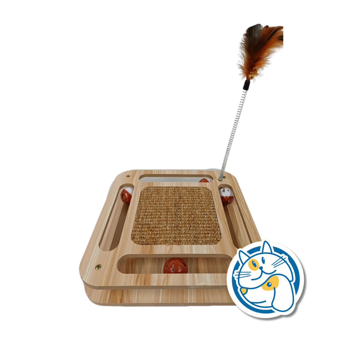 BASE RASCADOR PELOTA DIDACTICO CON PLUMA -30*30*38 LZ0239