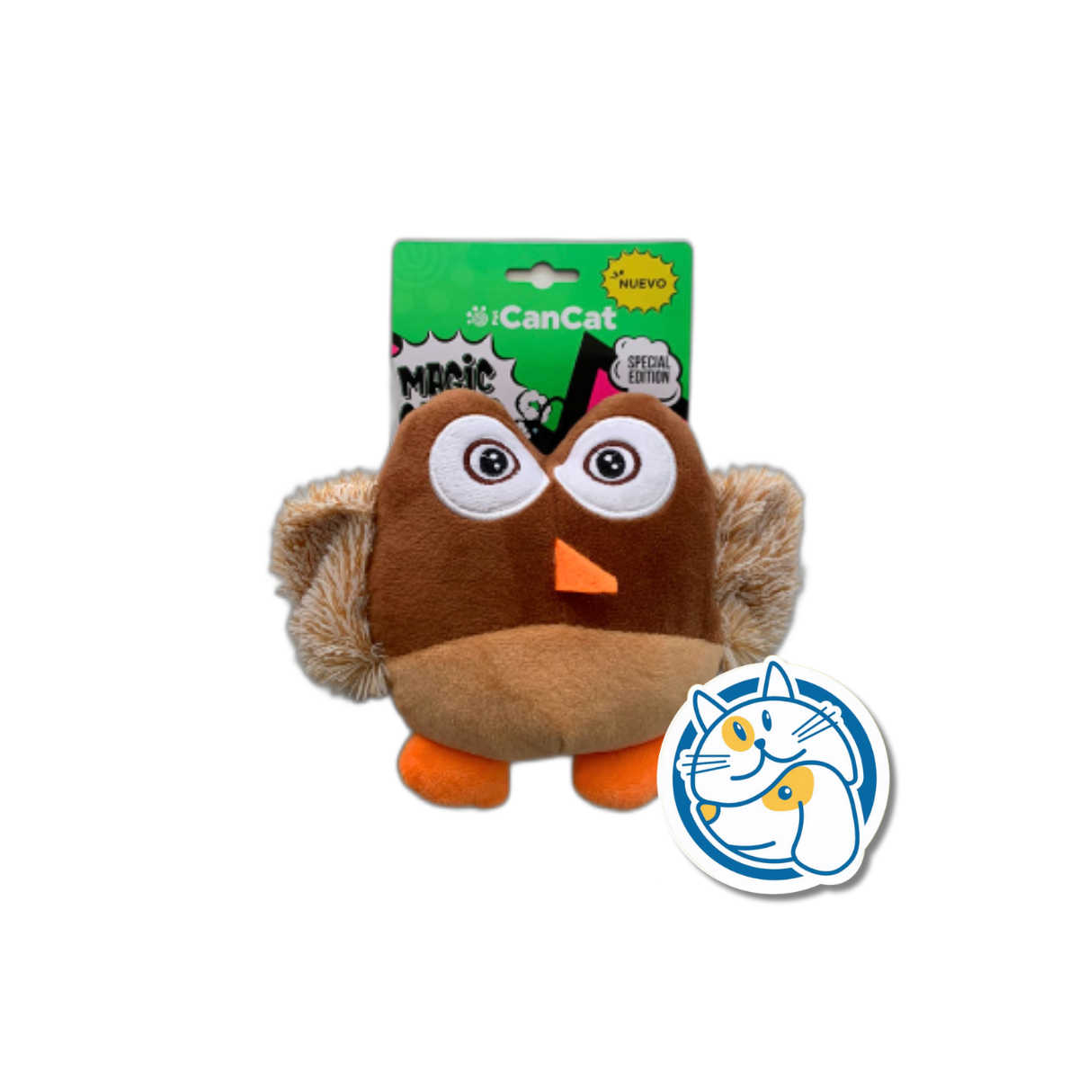 BUHO DE PELUCHE 18CM CANCAT