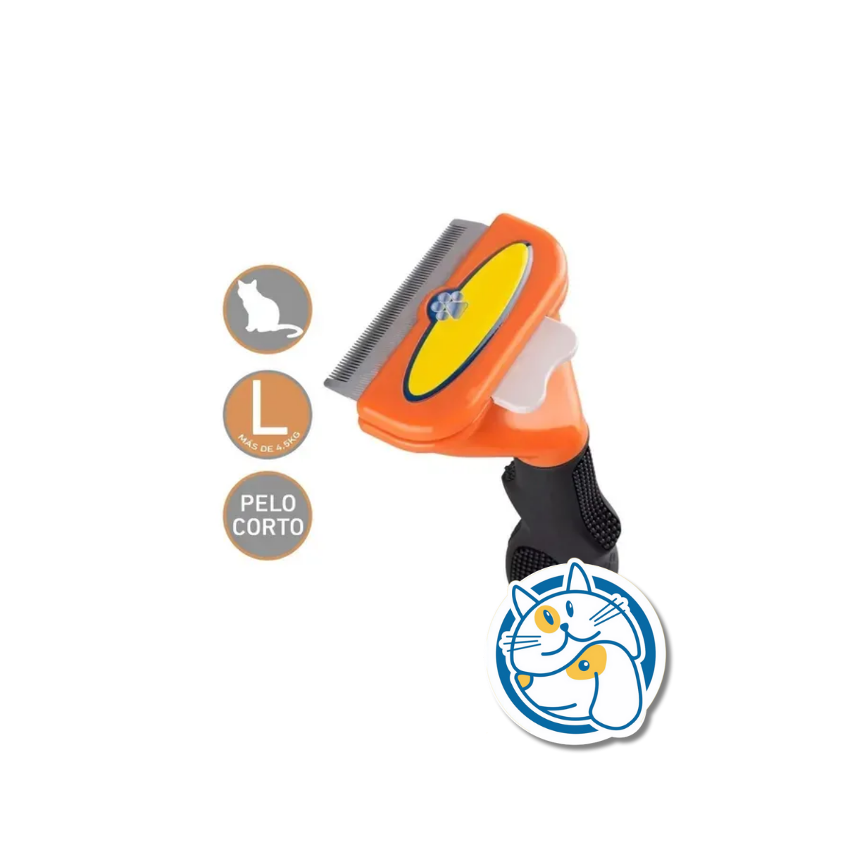 CEPILLO QUITAPELO FUNAMEI TALLE L GATO PELO CORTO