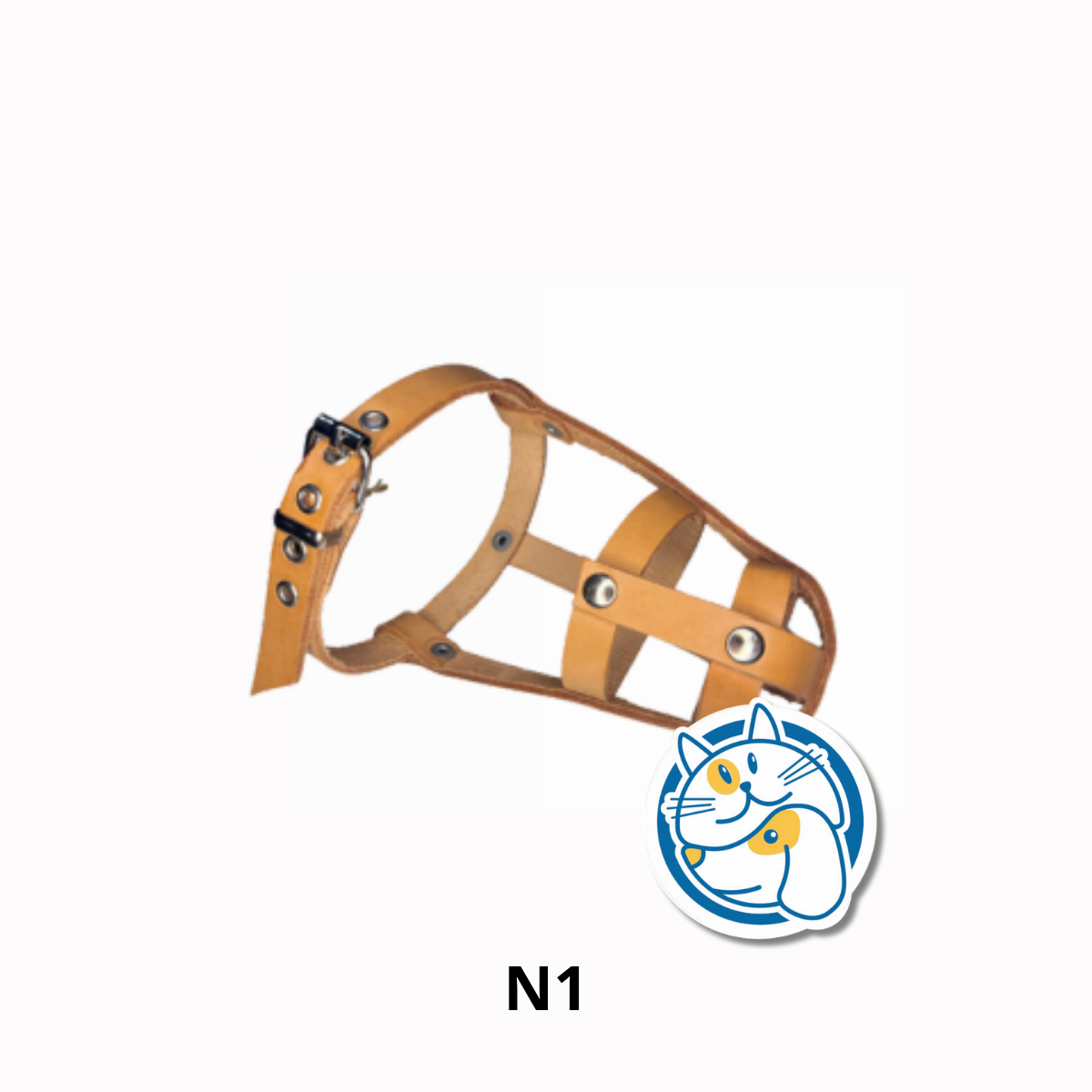 BOZAL CANASTA DE CUERO N1 SALTADOG