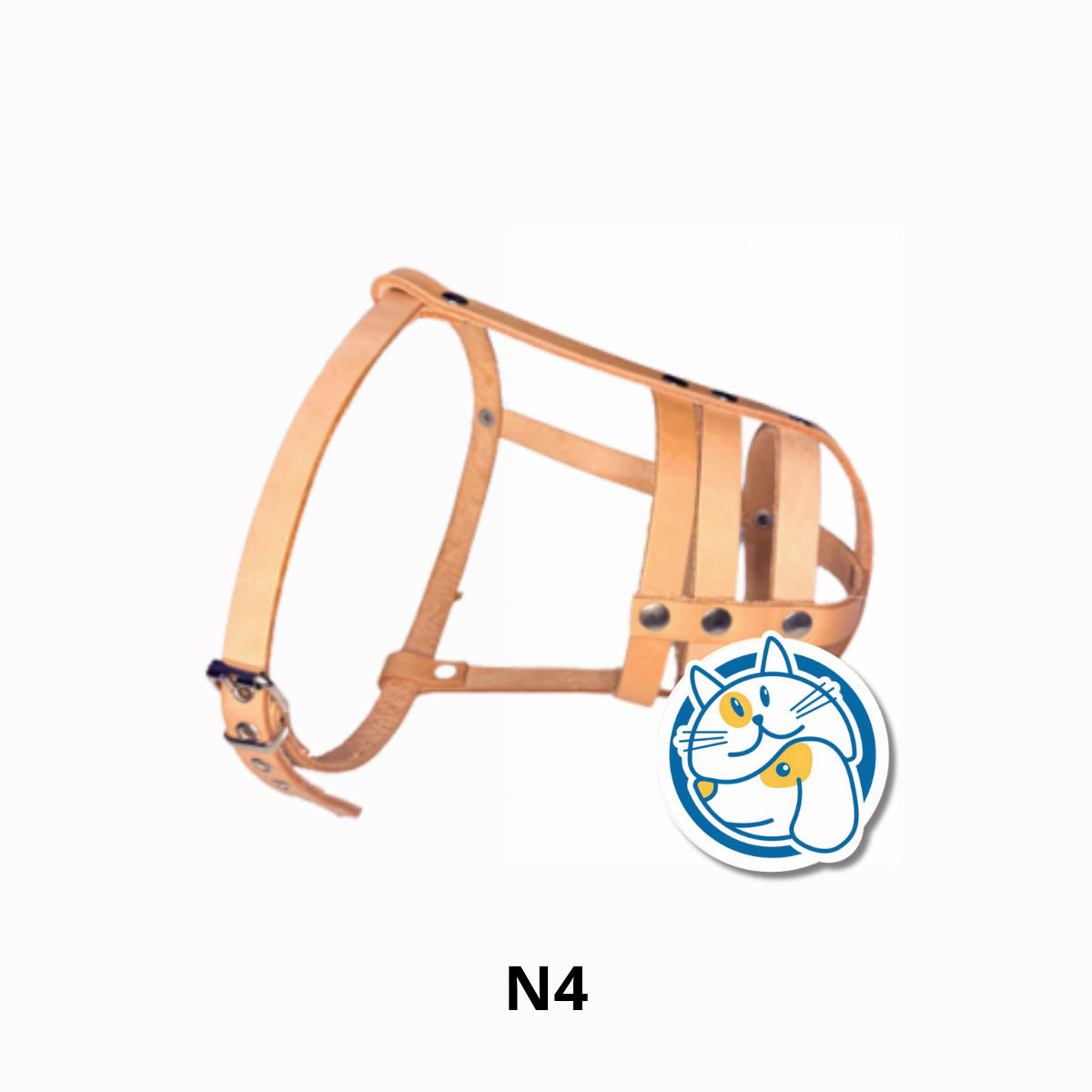 BOZAL CANASTA DE CUERO N4 SALTADOG