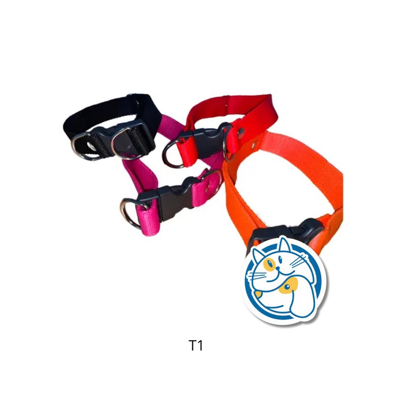 COLLARES AJUSTABLES POLIPROPILENO LISOS T1 ARGENPET