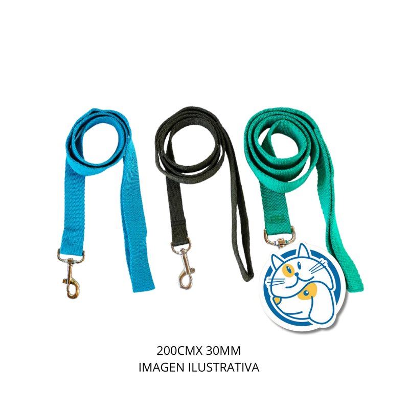 CORREAS POLIPROPILENO LISAS 200MM X 30MM ARGENPET