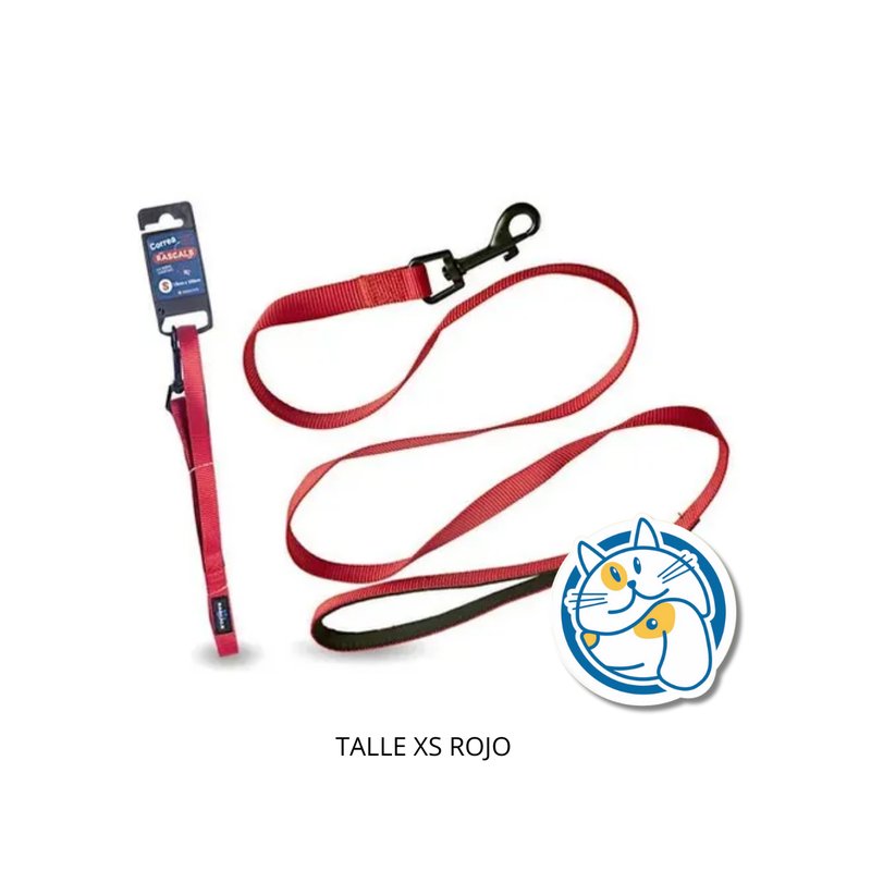 CORREA PERRO ALCOLCHONADA CORR105EXS ROJO