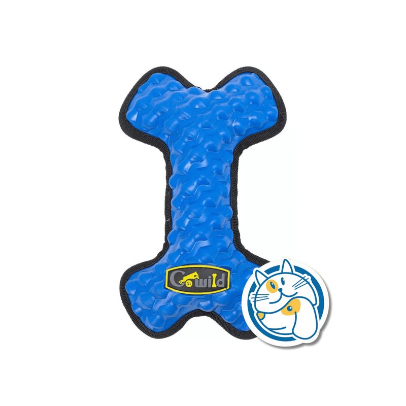 HUESO DE TPR Y TELA, COLOR AZUL, MEDIDA: 15,5X25,5CM, NO FTLATOS,1PC/HANGTAG - PESO: