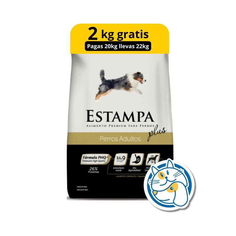 ESTAMPA PLUS PERROS AD 20+2KG