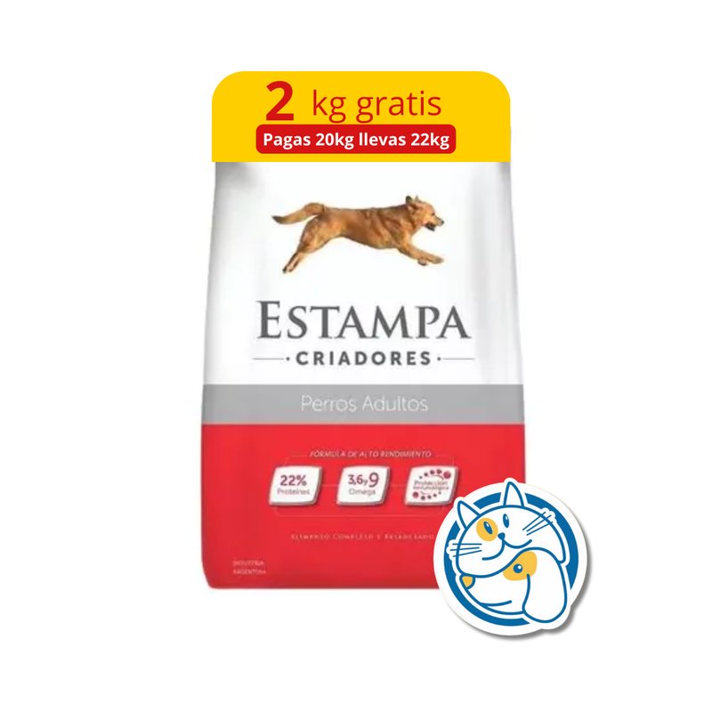 ESTAMPA CRIADORES PERROS AD 20+2KG