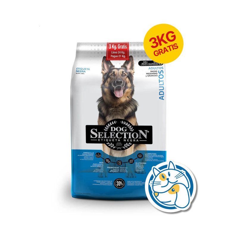 ETIQUETA NEGRA SP MEDIUM Y LARGE BREEDS 21+3KG