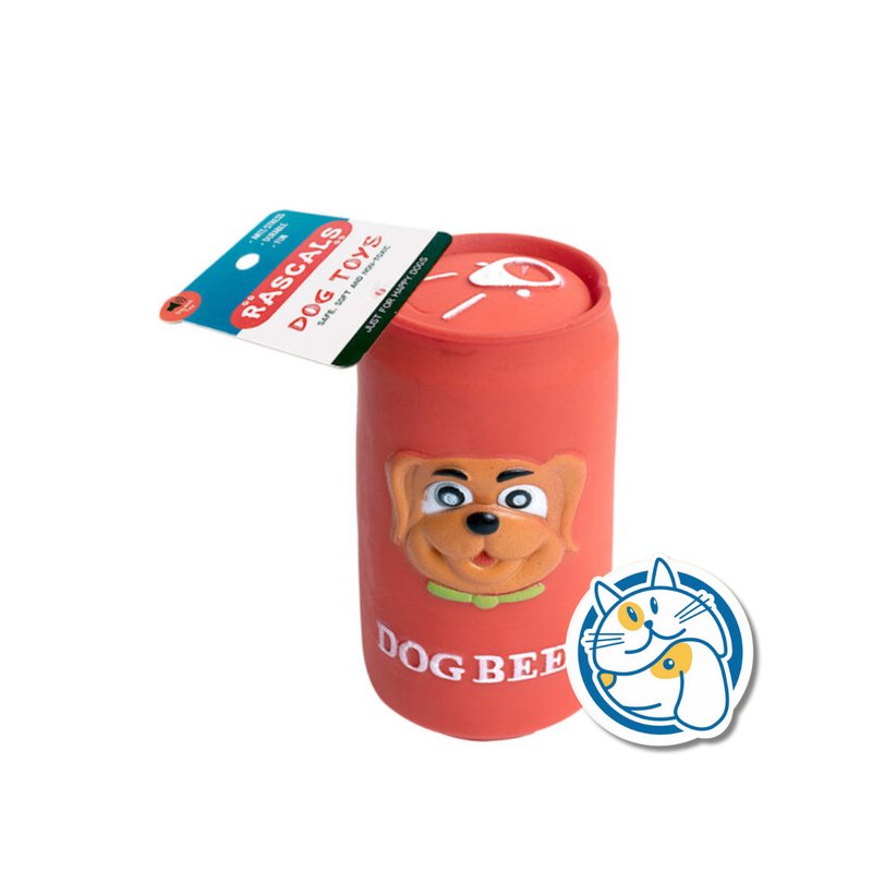 LATA - JUGUETE DE VINILO CON CHIFLE - COLOR: ROJO - MEDIDA:11CM - 1PC/HANGTAG - PESO: 70GR.