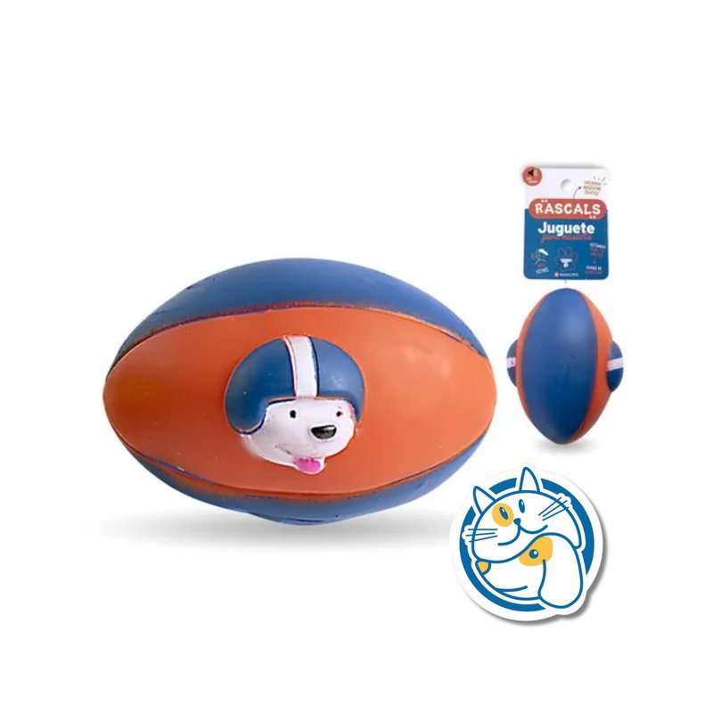 JUGUETE PERRO PELOTA JUP9339C AZUL/ROJO