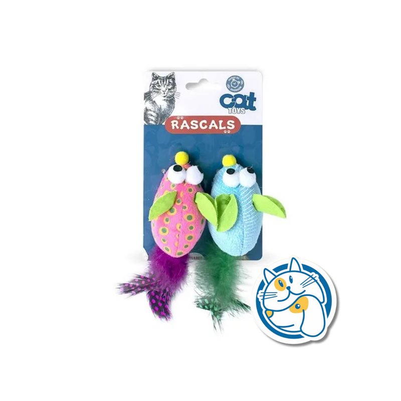 PACK 3 PELOTAS P/ GATO CON RELLENO - RASCAL