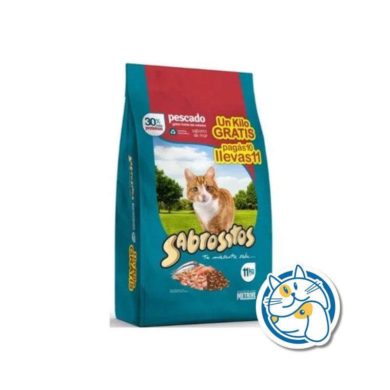 SABROSITOS GATO PESCADO 10+1KG