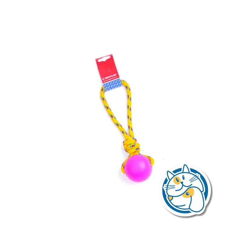 S402 - PELOTA DE GOMA MEDIANA SOGA ALPINA 8MM CON LARGO 25 CM