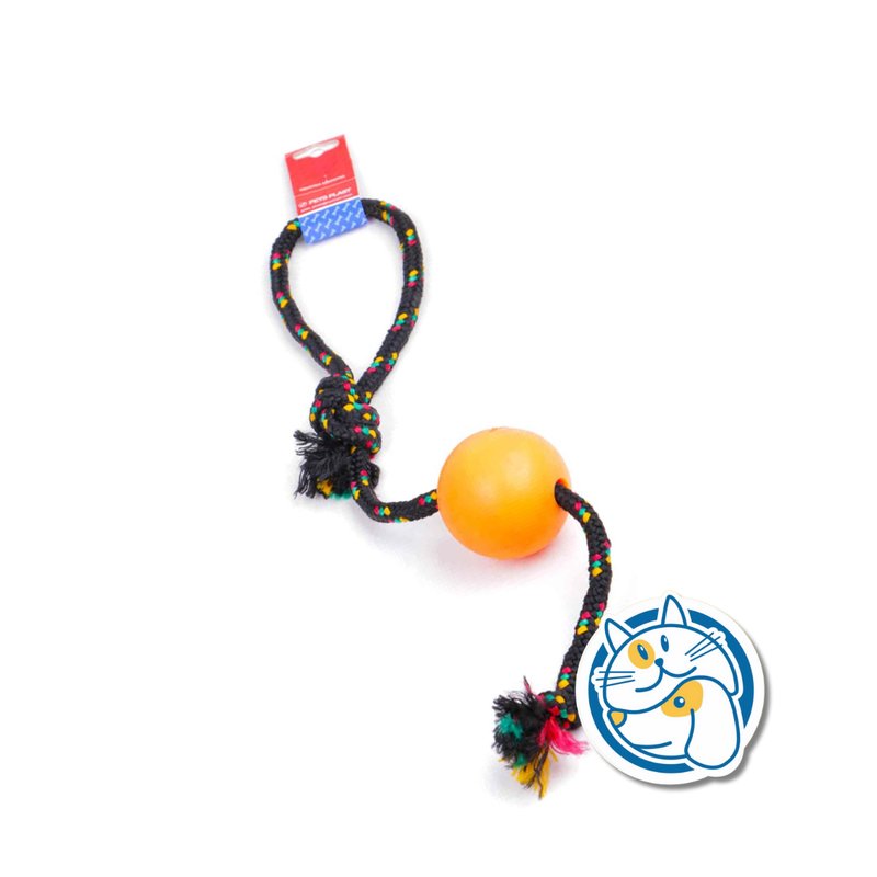 S204 - PELOTA DE GOMA GRANDE SOGA ALPINA 12MM CON LARGO 70 CM