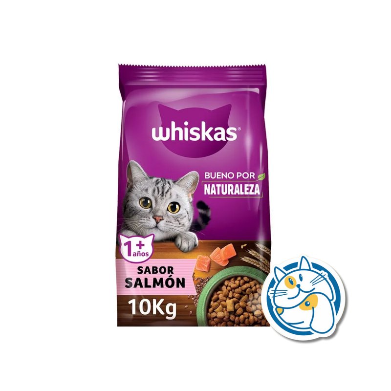 WHISKAS BETTER BY NAT SALMON 10KG