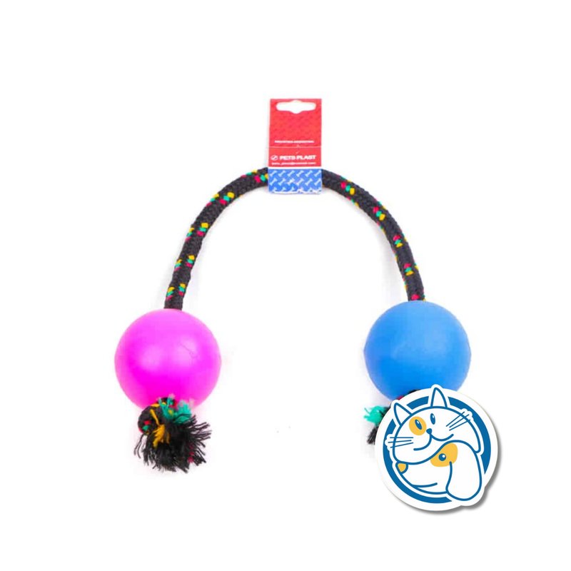 S304 - PELOTA DE GOMA GRANDE SOGA ALPINA 12MM CON LARGO 65 CM