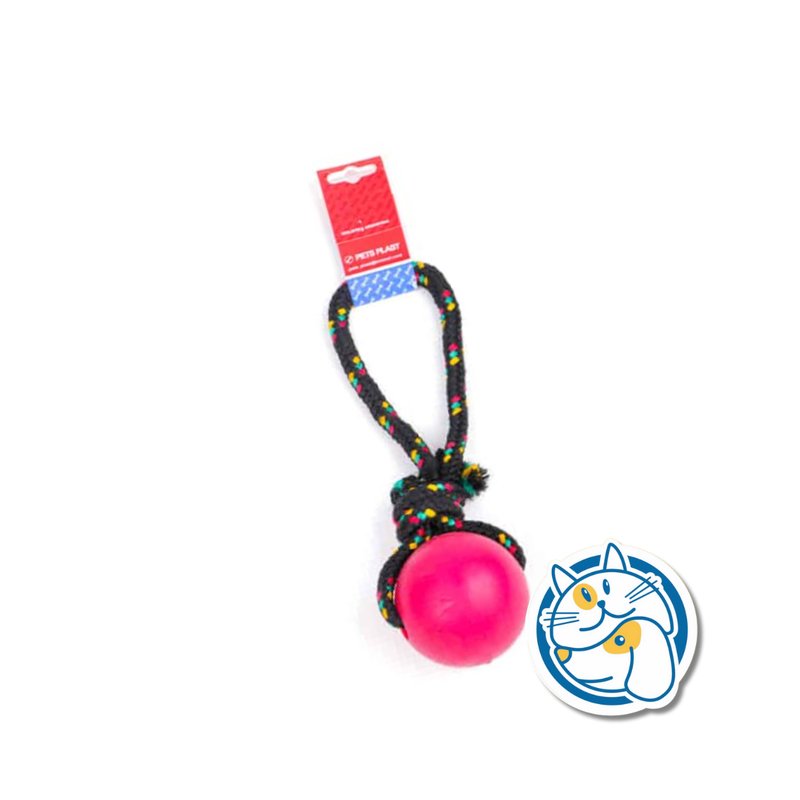 S404 - PELOTA DE GOMA GRANDE SOGA ALPINA 12MM CON LARGO 35 CM