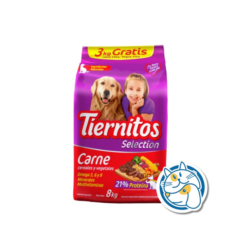 TIERNITOS ADULTOS CARNE 21+3KG