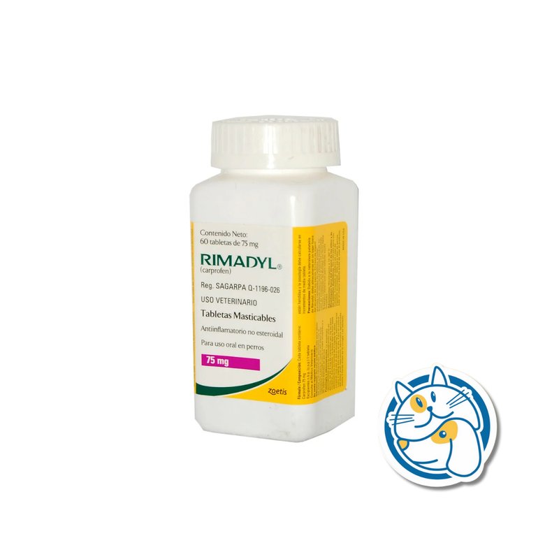 RIMADYL CARPROFENO 60 TABLETAS 75MG