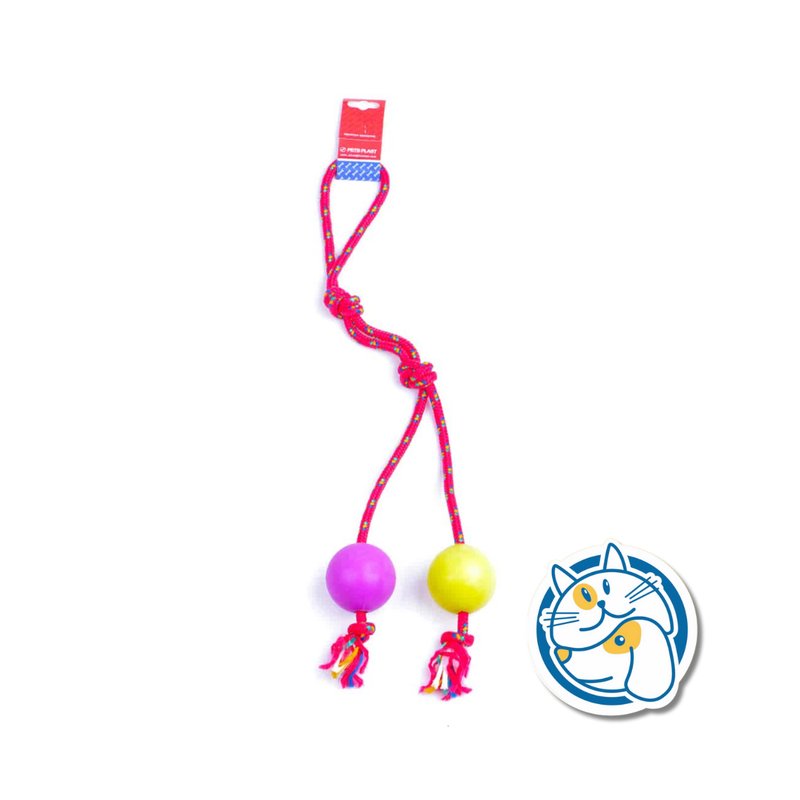 S602 - PELOTA DE GOMA MEDIANA SOGA ALPINA 8MM CON LARGO 60 CM