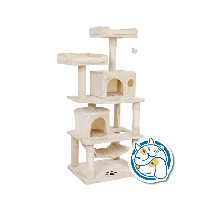 TORRE PARA GATOS BEIGE 60X50X145CM