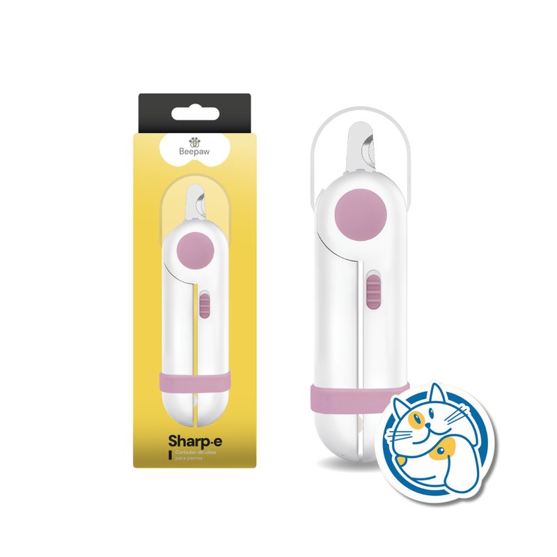 CORTADOR DE UÑAS SHARP-E ROSA