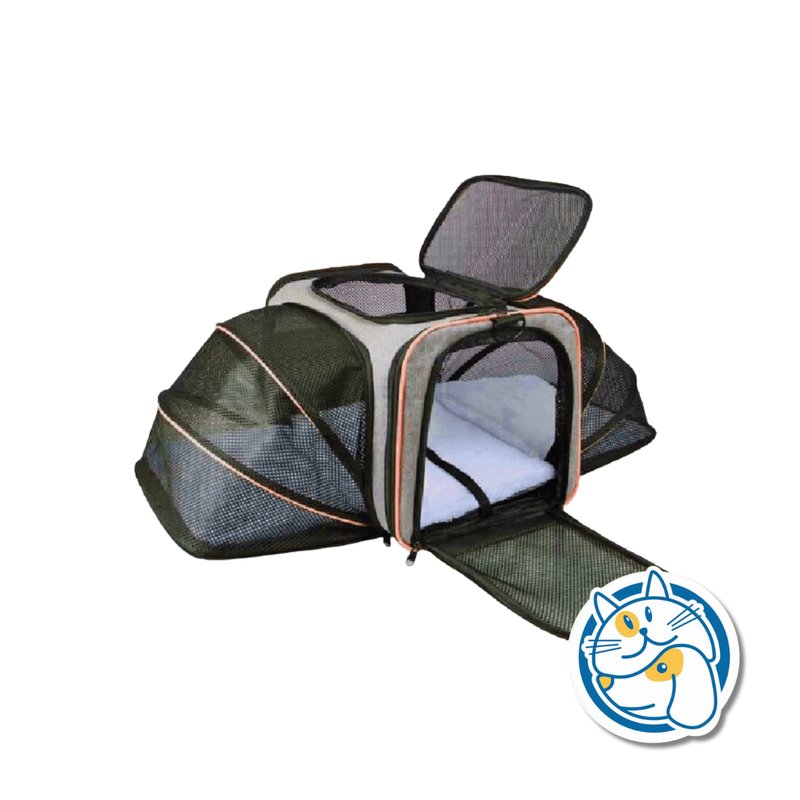 BOLSO EXPAND. GRIS C/ NARANJA