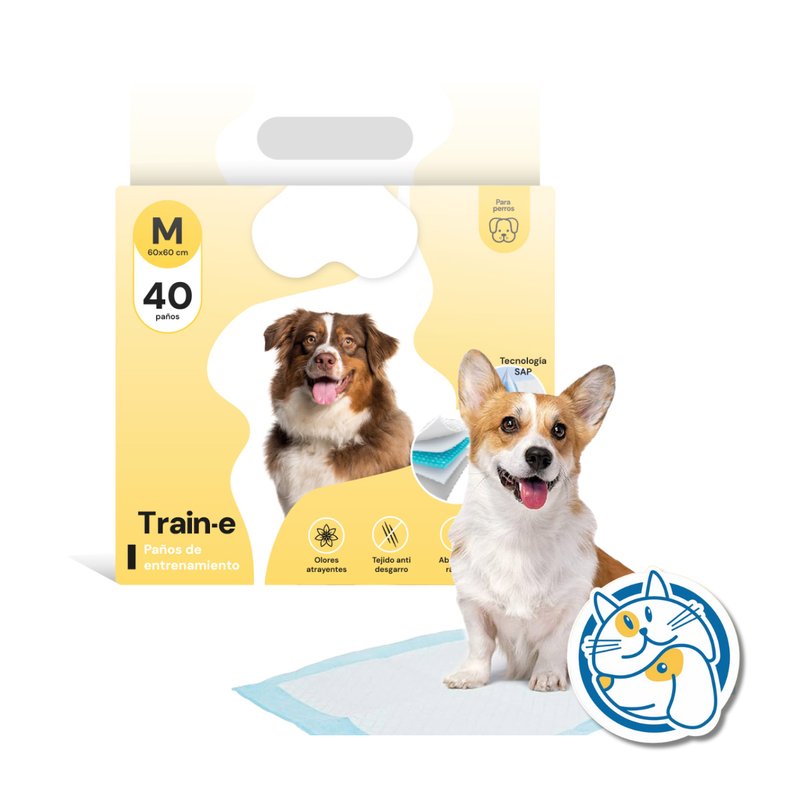 PAÑO ENTREN. PERRO MEDIUM X40UD.