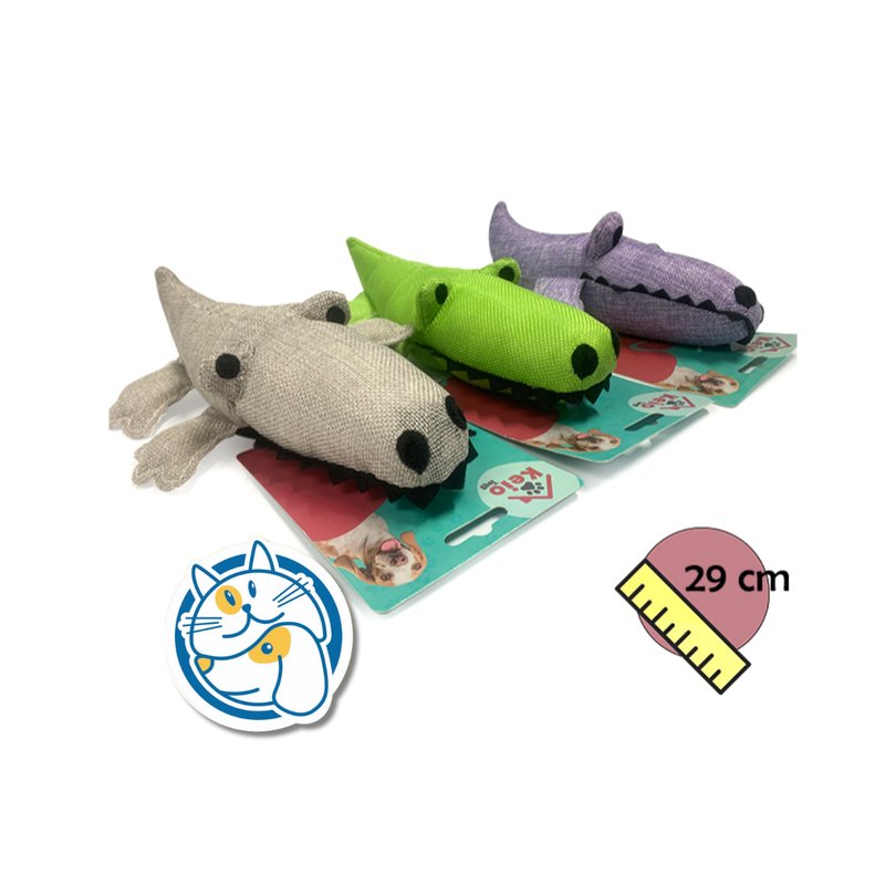 JUGUETE COCODRILO CON CHIFLE 29CM MC007